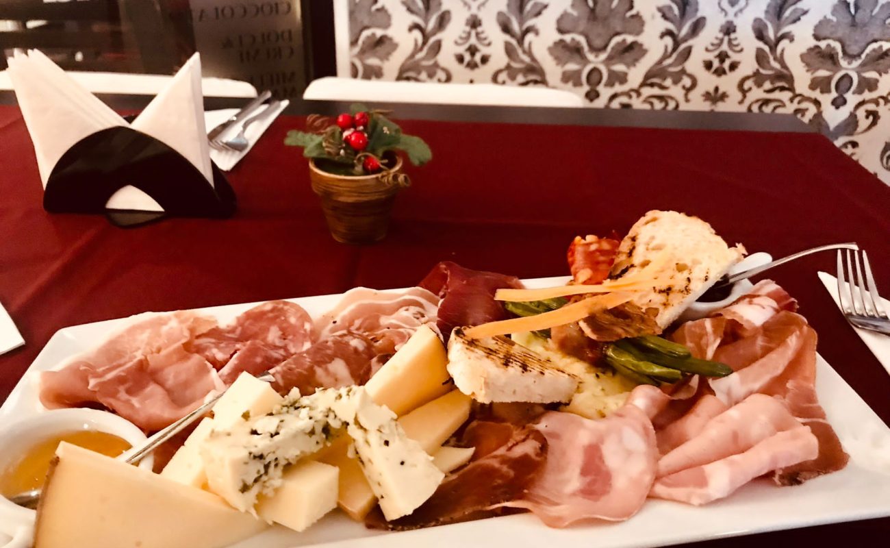 Salumi & Formaggi Medio with jams, harmony of sweetness.