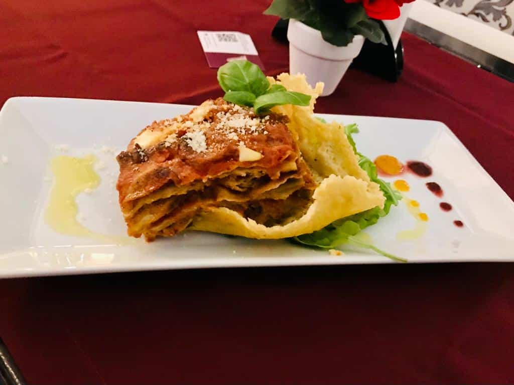 Aubergine Parmigiana, the pinnacle of goodness.