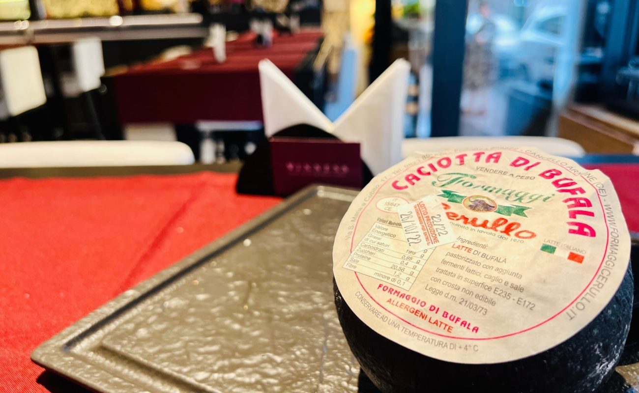 Caciotta di Bufala, the perfection of a delicate taste.